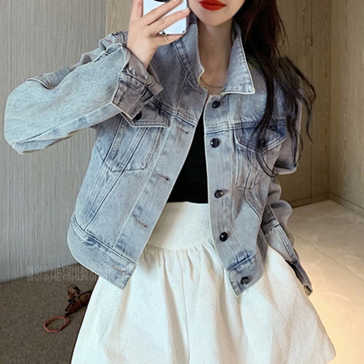 잘팔리는 여성 숏 청자켓 크롭 데님 자켓 점퍼 간절기 추천해요 잘팔리는 여성 숏 청자켓 크롭 데님 자켓 점퍼 간절기 추천해요