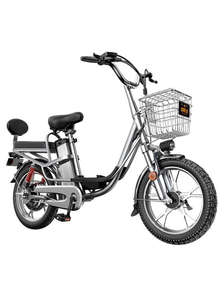 갓성비 좋은 가성비전기자전거 전동 엄마 전기 로드 가벼운 장거리 출퇴근 자전거 Disyuan 18, 후방 충격 흡수 버전 명예 버전 400km 업그레, 48V 추천해요