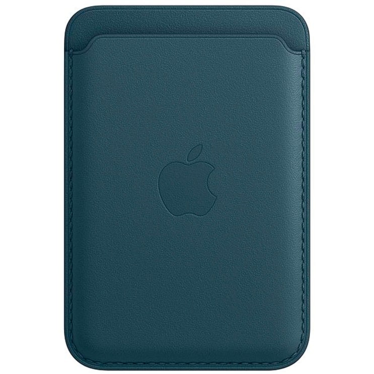 잘팔리는 Apple 정품 아이폰 맥세이프 가죽 카드지갑, 발틱 블루 좋아요