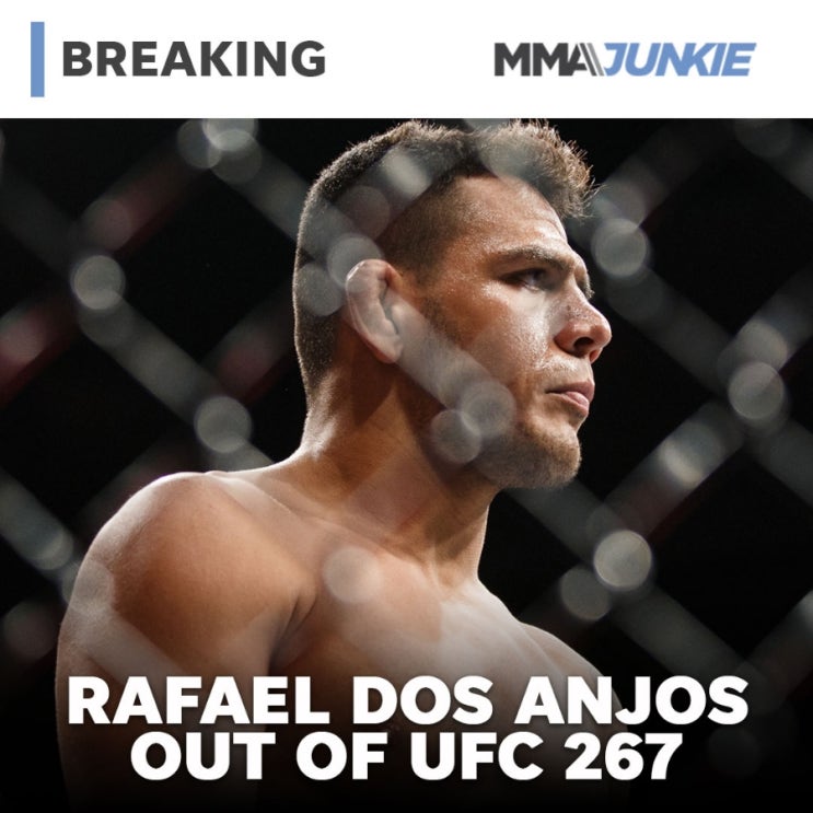 하파엘 도스 안조스 부상으로 UFC 267 마하쳬프 시합 아웃/자빗 복귀 선언 등 MMA 뉴스 하파엘 도스 안조스 부상으로 UFC 267 마하쳬프 시합 아웃/자빗 복귀 선언 등 MMA 뉴스