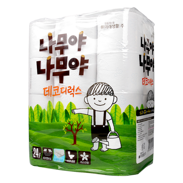 가성비 뛰어난 나무야나무야 데코디럭스 3겹 25m x 24롤 롤화장지, 4팩 ··· 가성비 뛰어난 나무야나무야 데코디럭스 3겹 25m x 24롤 롤화장지, 4팩 ···