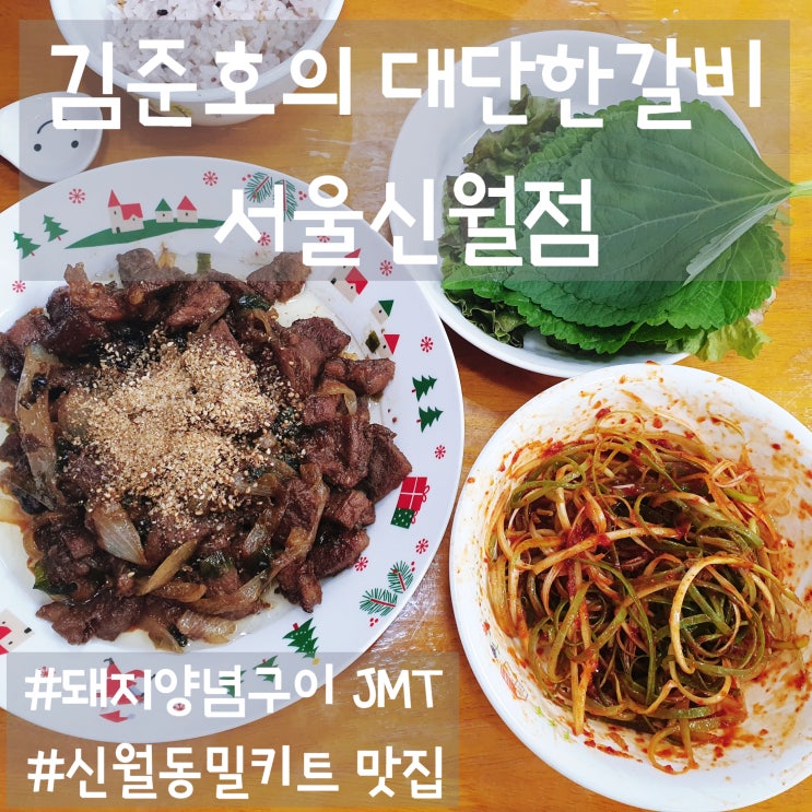  신월동밀키트 김준호의 대단한갈비 서울신월점 돼지양념구이 단짠단짠 밥도둑 인정! (부드럽고 잡내없음)