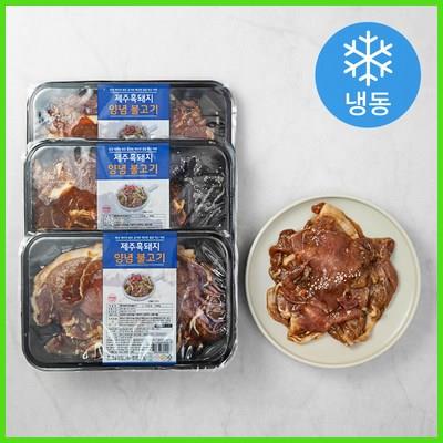  꿀맛나는세상 제주 흑돼지 양념 불고기 (냉동) 추천 