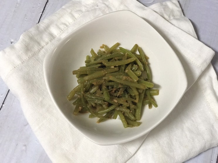  고구마순된장무침/ 고구마줄기된장무침/ 고구마순데치는법