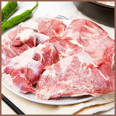  고고축산 국내산 돼지고기 뽈살 1kg 재구매각 