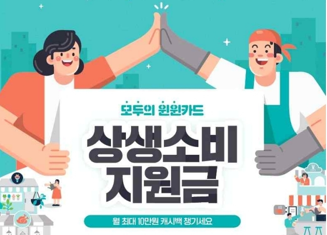  10월/11월 1인당 최대 20만원 캐시백 - 상생소비 지원금 신청하세요