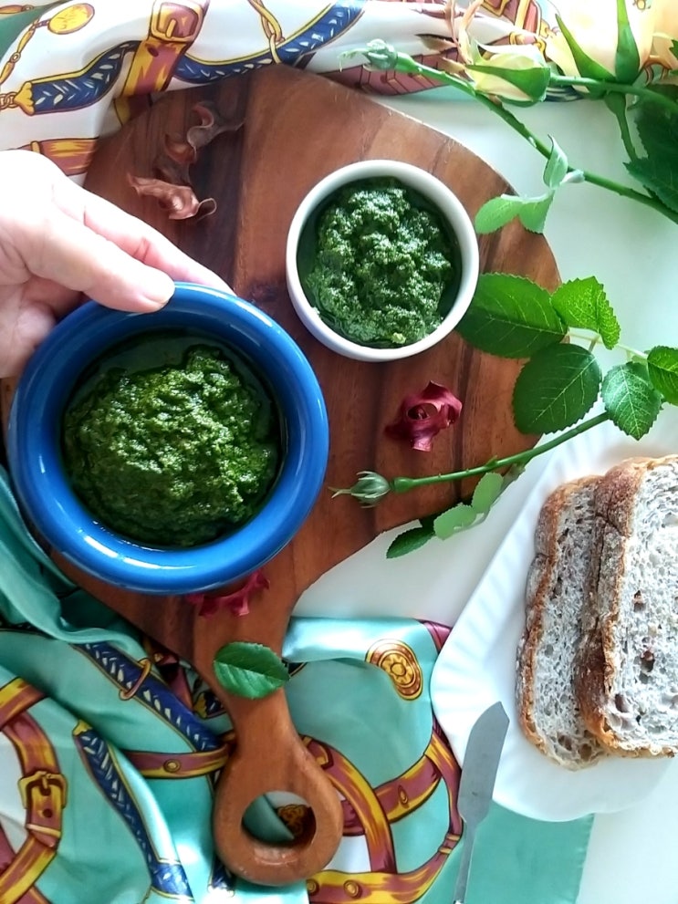  페스토 산뜻하게 입맛 살려주는 깻잎페스토 쉬운 깻잎요리