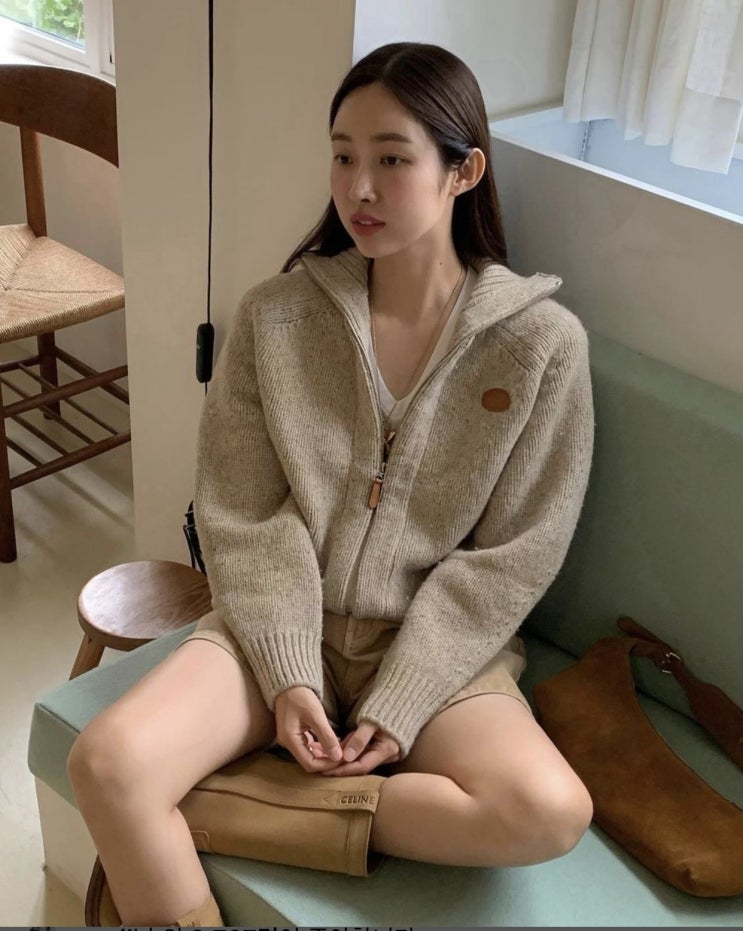  차정원 드파운드 가디건,셀린느 부츠 베이지 정보