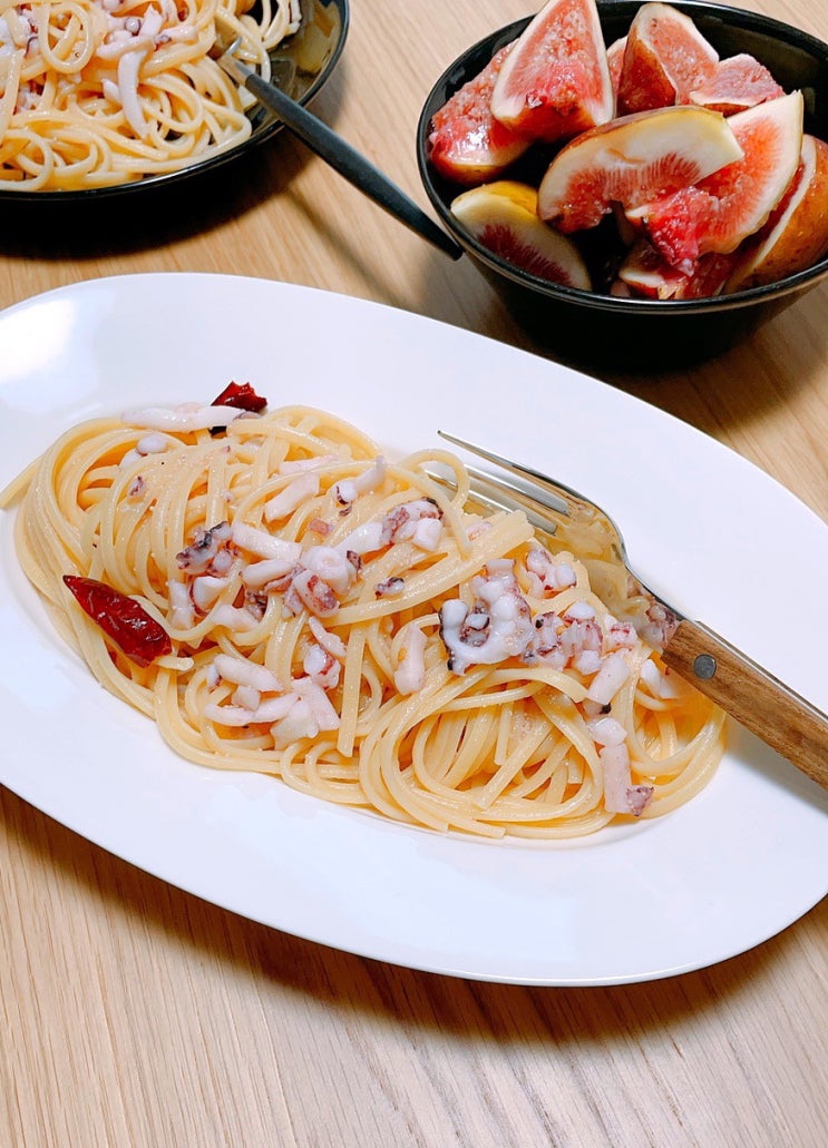  오징어 소분 냉동보관:데체코 링귀니면 맛있어요