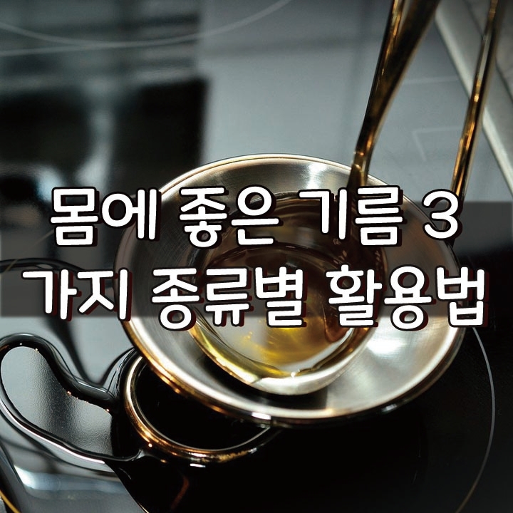   몸에 좋은 기름 '3가지'.. 종류별 활용법