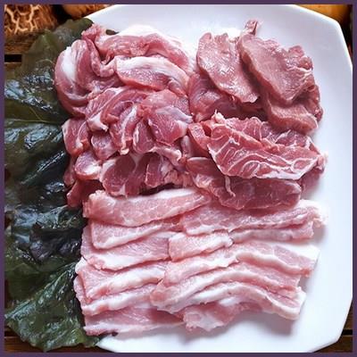  국내산 현지푸드 돼지고기 뒷고기 500g 4팩 리뷰 