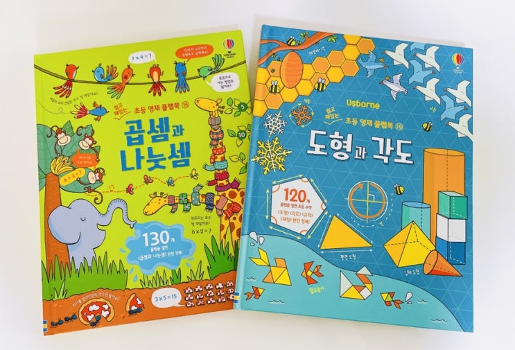  어스본 초등 영재 플랩북 / 도형과 각도 / 곱셈과 나눗셈 / 초등 수학을 쉽고 재미있게!
