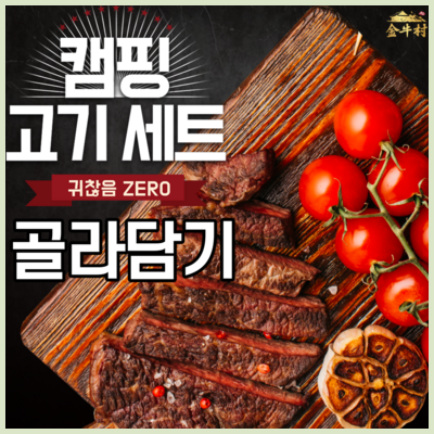  캠핑 음식 바베큐 고기 세트 염통 꼬치 돼지 막창 목살 삼겹살 등갈비 돈마호크 블랙타이거새우 닭불갈비 우대갈비 토마호크 2인~4인 추천 