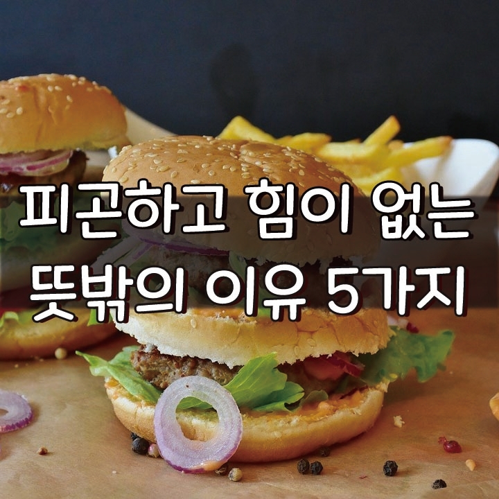  [피곤하고 힘이 없는 뜻밖의 이유 5가지]