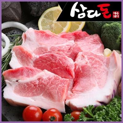  삼다돈 제주흑돼지 냉장 2kg (500g x 4팩) 뒷다리살 탑픽 