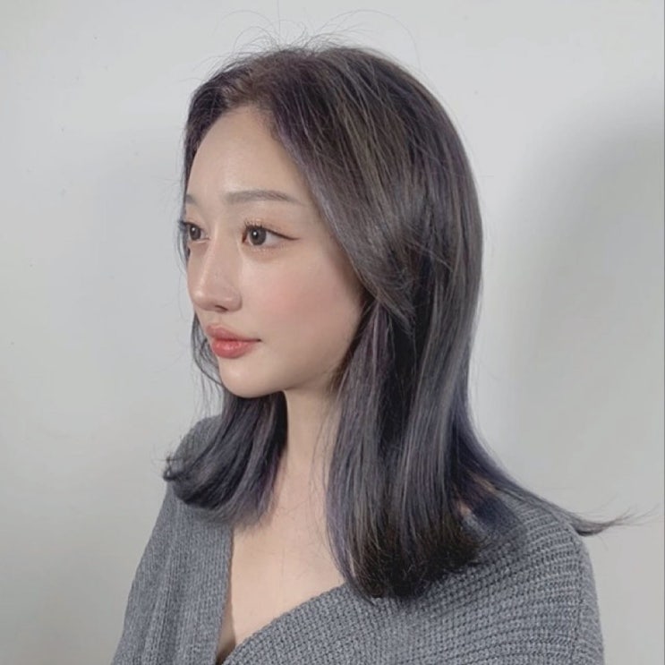  정자역미용실 "헤어레이블드"에서 미디움기장 디자인염색 완료