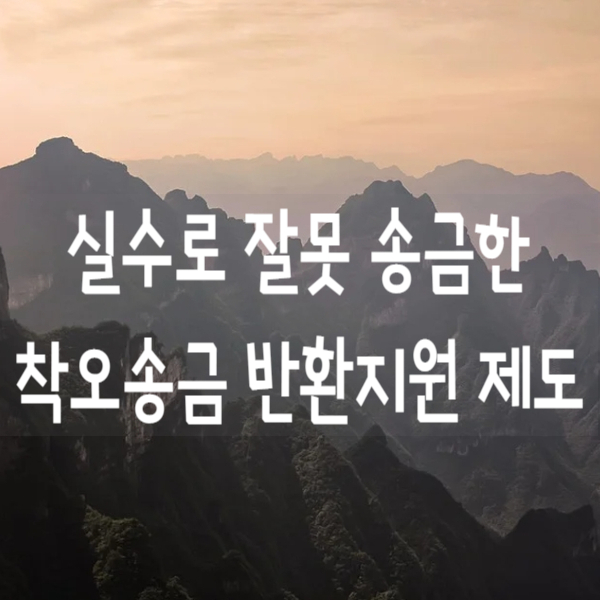  예금자보호법 개정에 따른 착오송금 반환지원 제도