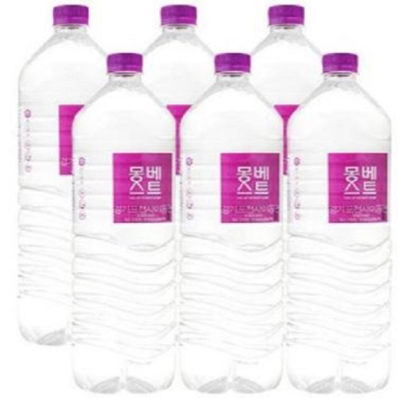 의외로 인기있는 한국청정음료 몽베스트 생수 모음 330ml 1L 2L (안심박스포장), 2L x 6펫(안심박스포장) 좋아요