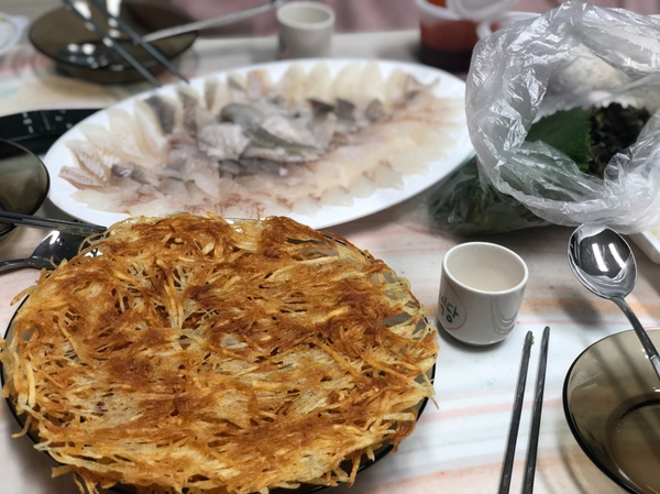  식어도 맛있는 바삭한 감자채전 해먹기 