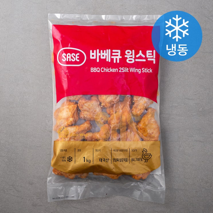 인기 급상승인 사세 바베큐 윙 스틱 (냉동), 1kg, 1개 추천합니다