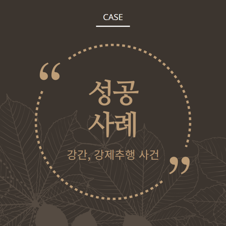  성범죄 성공사례-강간, 강제추행 감형 성공