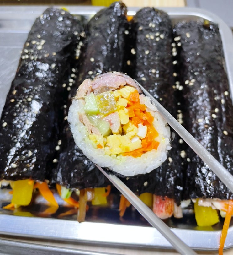 김밥 맛있게 싸는법 기본 김밥 만들기 초보팁