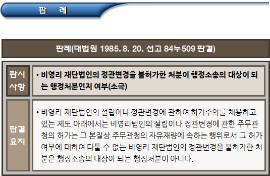 비영리법인 정관변경 구비서류 및 검토 비영리법인 정관변경 구비서류 및 검토