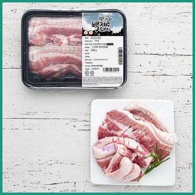  파머스팩 제주 돼지 미박칼집삼겹살 구이용 (냉장) 맘카페 추천 
