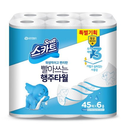 후기가 좋은 스카트 빨아쓰는 키친타올 45매, 7팩, 6롤 ··· 후기가 좋은 스카트 빨아쓰는 키친타올 45매, 7팩, 6롤 ···