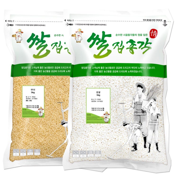 후기가 정말 좋은 쌀집총각 2020년산 햅쌀 해오르미 10kg, 1개, 현미5kg+찹쌀5kg ···