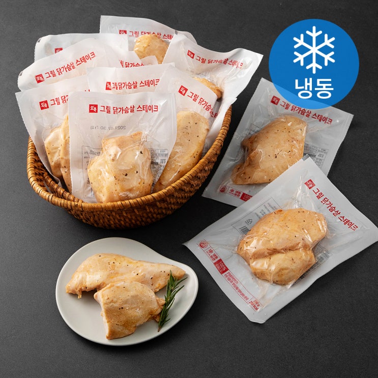 인지도 있는 오쿡 그릴 닭가슴살 스테이크 (냉동), 200g, 25팩 ··· 인지도 있는 오쿡 그릴 닭가슴살 스테이크 (냉동), 200g, 25팩 ···