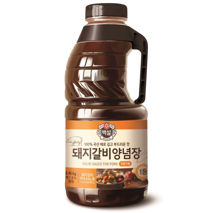 인기있는 백설 돼지갈비 양념, 2.45kg, 1개 ···