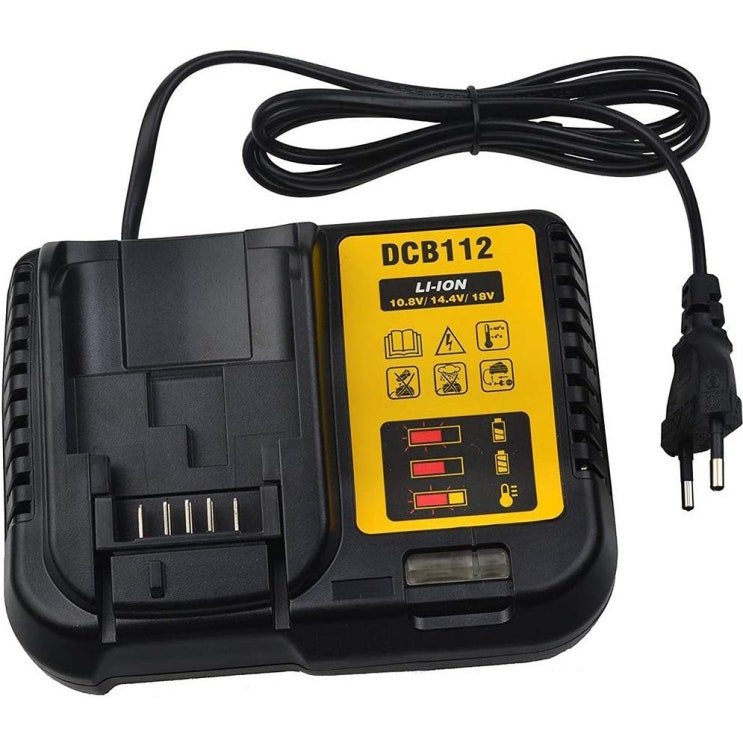 선호도 좋은 디월트 DCB112 배터리 충전기 급속 충전기 10.8V 12V 14.4V 18V 20V, 블랙 좋아요 선호도 좋은 디월트 DCB112 배터리 충전기 급속 충전기 10.8V 12V 14.4V 18V 20V, 블랙 좋아요