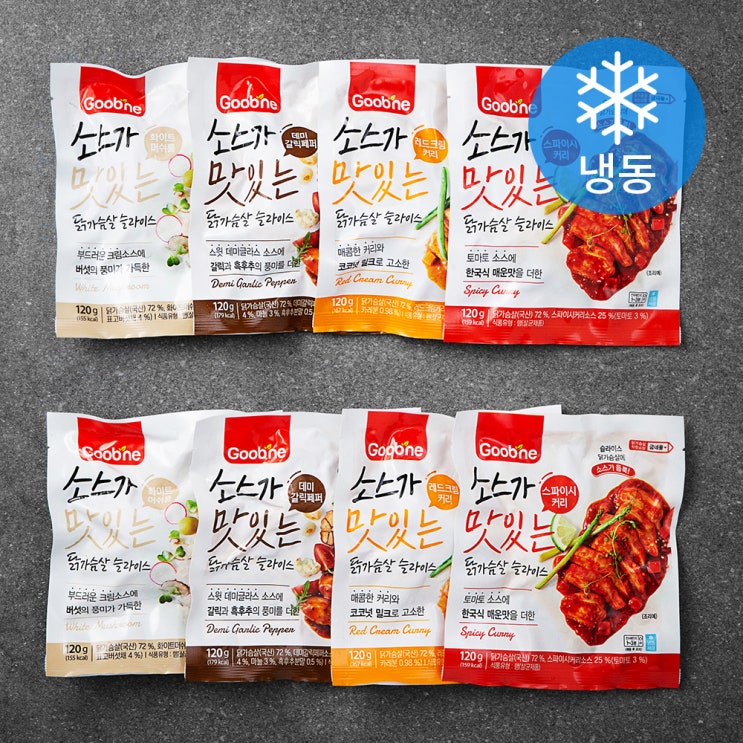 당신만 모르는 굽네 소스가 맛있는 닭가슴살 120g 4종 x 2개입 세트 960g (냉동), 1세트 추천합니다 당신만 모르는 굽네 소스가 맛있는 닭가슴살 120g 4종 x 2개입 세트 960g (냉동), 1세트 추천합니다