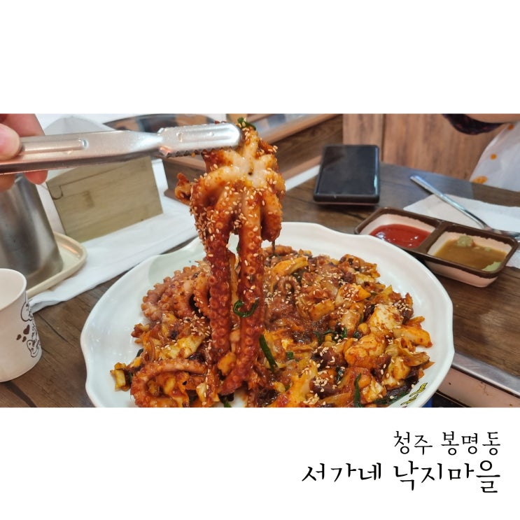  청주 봉명동 서가네낙지마을에서 연포탕과 낙지볶음
