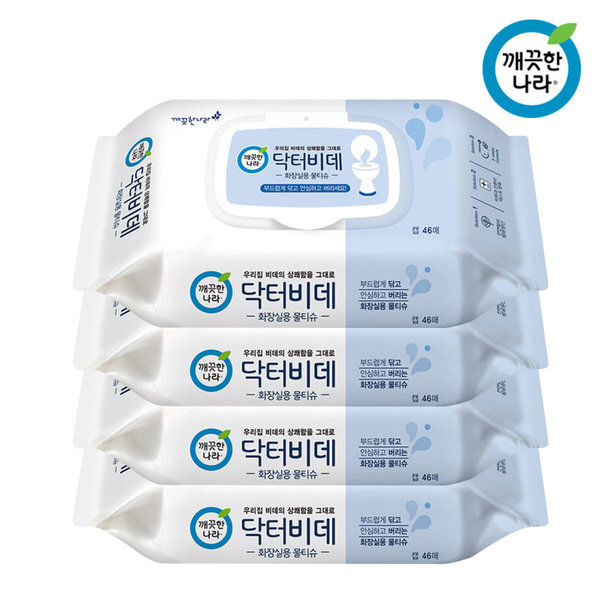 요즘 인기있는 깨끗한나라 닥터비데 46매 화장실용 물티슈 32팩, 닥터비데46매28팩 좋아요 요즘 인기있는 깨끗한나라 닥터비데 46매 화장실용 물티슈 32팩, 닥터비데46매28팩 좋아요