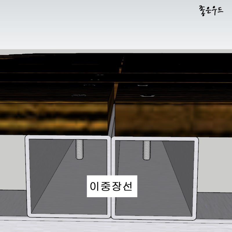 합성목재데크 하지 작업 용어정리 멍에 장선 이중장선 : 네이버 블로그