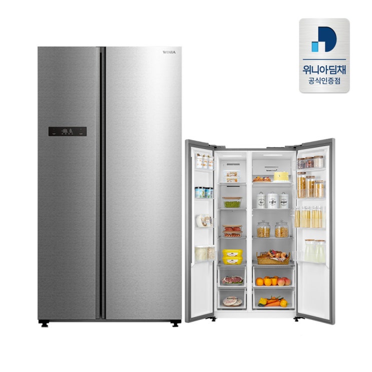 인기 급상승인 [인증점] 위니아딤채 양문형 냉장고 WWR52DSMISO 540L 좋아요