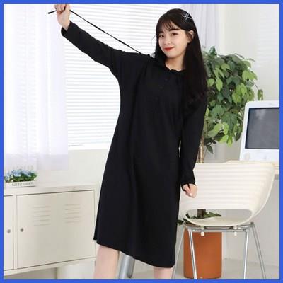  페이퍼먼츠 스트링 루즈핏 롱 후드 원피스 6910 놓치면 후회 
