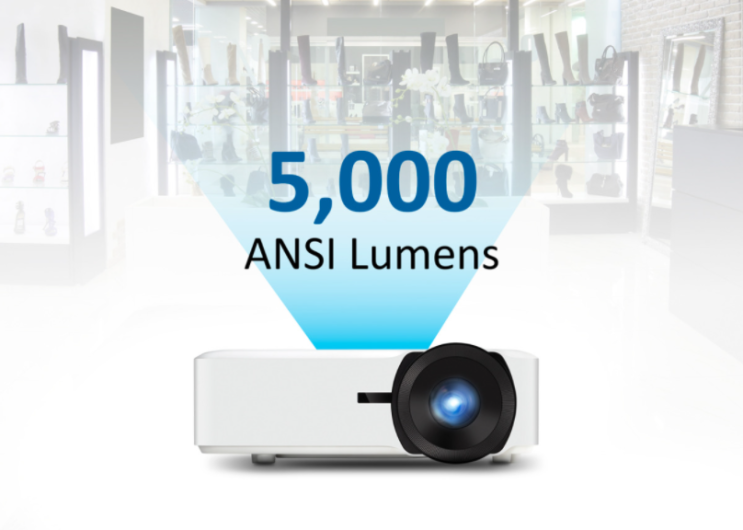  뷰소닉 LS860WU 레이저 단초점프로젝터 특가판매 /투사거리표