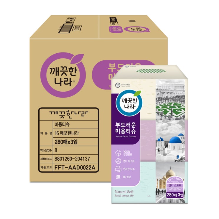 요즘 인기있는 깨끗한나라 부드러운 천연펄프 미용티슈 280매, 3개입, 8개 좋아요 요즘 인기있는 깨끗한나라 부드러운 천연펄프 미용티슈 280매, 3개입, 8개 좋아요