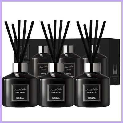  쿤달 퍼퓸 디퓨저 아로마에디션 200ml 3개 + 섬유스틱 15개 세트 믿고 보는 인기 정보 