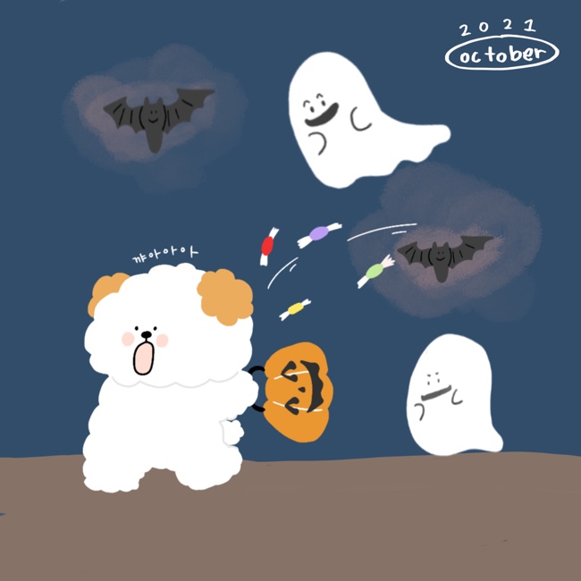  굿노트 21년 10월 달력 (10월 달력, 굿노트 서식)