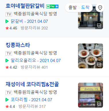  백종원의 골목식당 길동편 킹콩파스타 먹은 후기