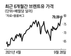 "내년초 100달러 간다"…국제유가 상승 심상찮다 "내년초 100달러 간다"…국제유가 상승 심상찮다