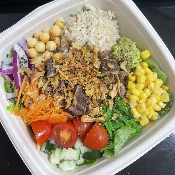  [영등포 맛집] 잇츠 그린 | 포케 샐러드 추천 / 연어 포케, 두부 포케, 구운야채 포케, 닭가슴살 포케 / 포케 샐러드 토핑 조합 / 그릭요거트+그래놀라 / 건강하게 먹기