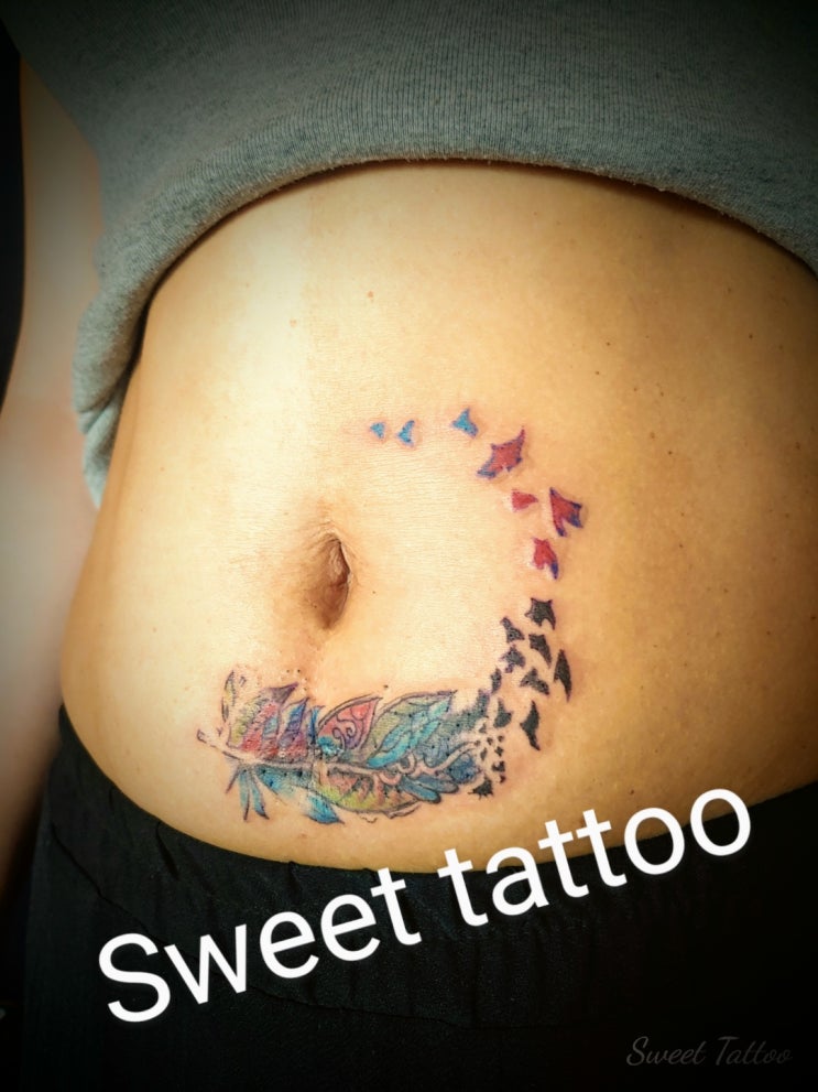  작전동타투 SWEET TATTOO 흉터커버업타투