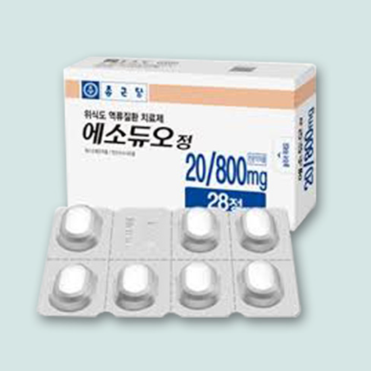 에소듀오정20/800mg, 꼭 알아야할 내용들(효능/복용법/부작용/주의사항)