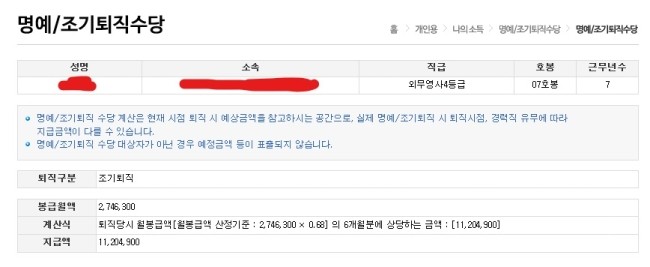  허상이었던 퇴직금 1100만원 (공무원은 퇴직금이 없다)