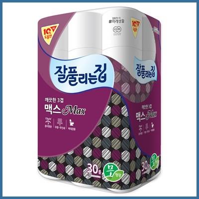  잘풀리는집 깨끗한 3겹 맥스 화장지 30m 베스트 아이템 